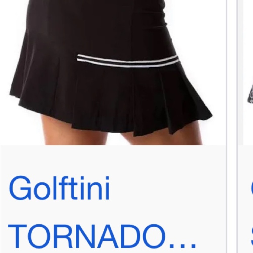 Chic Black Skirt with White Accents